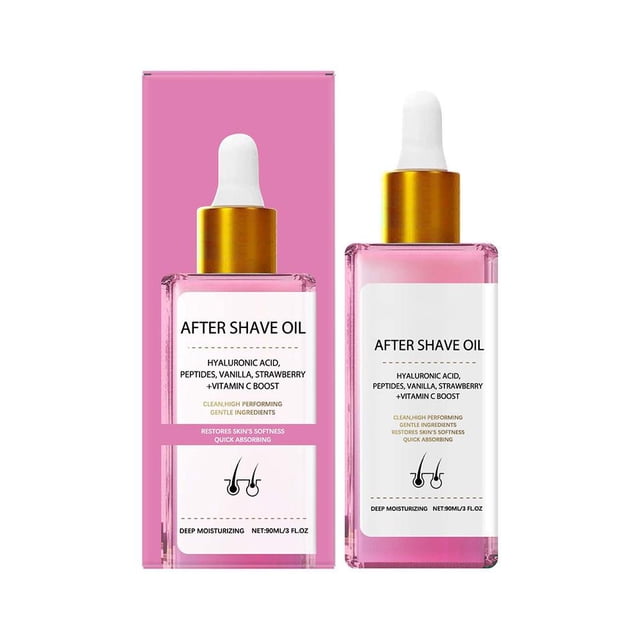 YSABOXY Strawberry Vanilla After Shave Oil for Smooth Skin Post Shave 90ml