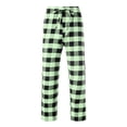 thumbnail image 4 of Dealovy Pajama Pants for Women High Waisted Plaid Pjs Bottoms Drawstring Color Block Comfy Lounge Trousers, 4 of 5