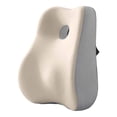 thumbnail image 1 of Esquirla High Back Support Pillow Lumbar Support Pillow for Sofa Office Chair Driving White Gray, 1 of 8