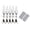 Silver, variant on 2025 Upgrade Fly Fishing Kit with Realistic Trout Swimbait and Dry Fly for Panfish Saltwater Freshwater Angling