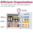thumbnail image 3 of Frigidaire 1.6 Cu. ft. Mini Fridge with Freezer, Compact Refrigerator with Door Storage, White, 3 of 13
