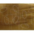 thumbnail image 4 of oneOone Georgette Viscose Fabric Geometric Maze & Rabbit Animal Sashiko Printed Fabric 1 Yard 42 Inch Wide, 4 of 4
