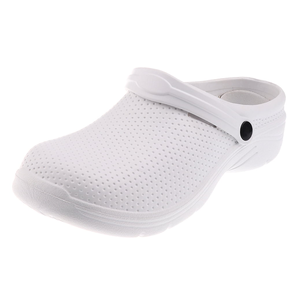 Professional Slip Resistant Clog - Unisex Work Shoe Chef Workwear , white, EU 41 white EU 41