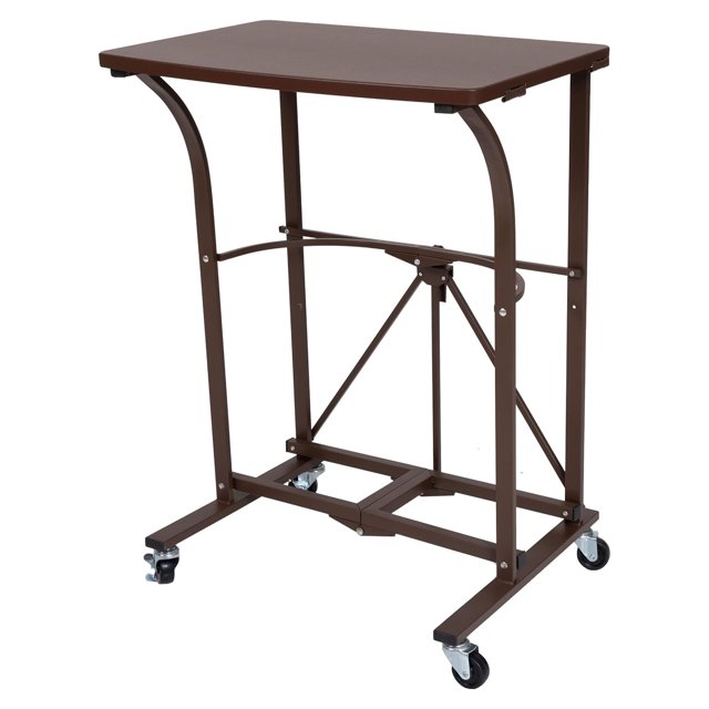 Origami Folding Computer Desk for Office, Students & Gaming, Vintage Bronze
