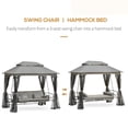 thumbnail image 4 of Outsunny Lit de Jour de Patio Extérieur pour 3 Personnes, Gris, 4 of 10