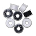 thumbnail image 4 of UNIQUE CREATIV Pre-Wound Reusable Bobbins Black & White, 12 pcs, 4 of 9