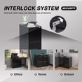 thumbnail image 5 of Eastvita 2-Drawer Black Metal File Cabinet with Lock, 5 of 5