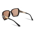 thumbnail image 2 of FEISEDY Polarized Women Square Sunglasses Sparkling Composite Shiny Frame B2289, 2 of 5