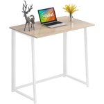 4NM 31.5 Inch Bureau d'étude moderne de bureau simple, blanc