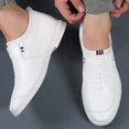 thumbnail image 2 of Summer White Shoes Genuine Leather Korean Style Spring and Autumn Men's Invisible Inner Height Increasing Men's Shoes Business Casual Leather Shoes for Men, 2 of 5
