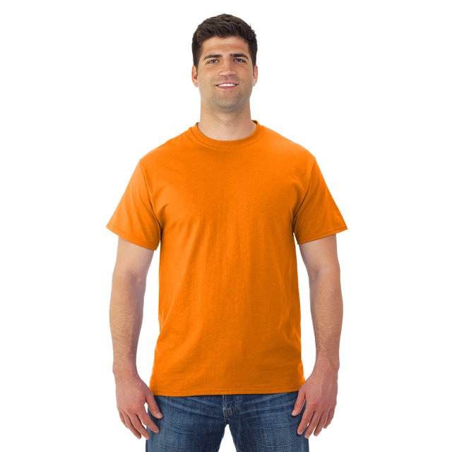 Jerzees T-Shirt à Manches Courtes pour Hommes DRI-POWER Active, 4X, Orange Tennessee