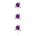 thumbnail image 2 of relayinert Épingle Broche Moderne Minimaliste Pièce Unique et à la Mode Épingles de Luxe pour Mariages Rouge Violet Ensemble de 3, 2 of 6