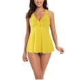thumbnail image 3 of EGNMCR Bikini Set Women's Split Body Camisole Conservative Printing Bikinis Sets, 3 of 3