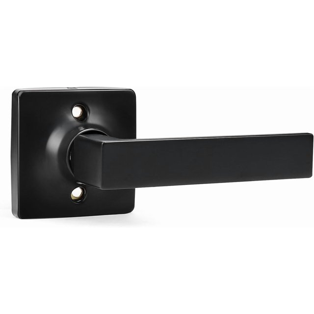 Poignées de Porte Mate Intérieures Carrées Leviers de Porte Intimité Mate Poignée de Porte Sans Clé Intérieure Levier Droit Moderne pour Chambre et Chambre Réversible pour Côté Droit/gauche