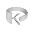 thumbnail image 4 of Fashion Couple Ring Twenty Six English Letter Open Ring Couple Jewelry, 4 of 9