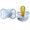 Blue, variant on BIBS Supreme Baby Pacifiers | BPA-Free Natural Rubber Pacifier | Made in Denmark | Set of 2 Soothers (0-6 Months)