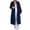 Dark Blue, variant on Pisexur Women's Hooded Cardigan Fashion Fall Long trench coat women Casual Long Sleeve Open Front Slouchy Wool Blend Trench Coats Oversized Chunky Winter Clothing for Women S-2XL Blue