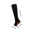 thumbnail image 2 of Graduated Compression Socks 15-25 mmHg | Athletic Recovery Support Stockings | Long Medical Compression Hosiery | Travel Flight Sports Circulation Support | Moisture Wicking Performance Comfort Fit, 2 of 3