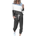thumbnail image 2 of Wolfast Ensembles Courts Assortis pour Femmes Mode Ample Manches Longues Ensemble Décontracté, 2 of 9