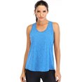 thumbnail image 2 of Workout Tops for Women Loose fit Racerback Tank Tops for Women Mesh Backless Muscle Tank Running Tank Tops, 2 of 2