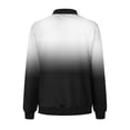 thumbnail image 5 of Swstbby Liquidation d'Économies d'Automne! Vestes d'Automne pour Femmes, Chandail à Manches Longues Ample pour Femmes avec Fermeture Éclair, Veste Décontractée en Grosse Maille Style Baseball Gris TTG, 5 of 5