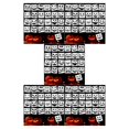 thumbnail image 1 of Youkk 25 Pcs/ensemble Pochoirs d'Halloween pour Dessiner des Visages de Citrouille Divers Modèles Réutilisables Taille Appropriée 5Ensemble, 1 of 6