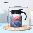 thumbnail image 3 of Tea Pot Floral Pattern – Built In Infuser Stainless Steel Insulated Kettle for Kitchen and Water Serving Elegant Floral Design, 3 of 4