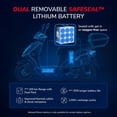 thumbnail image 2 of EMMO Hornet XI E Bike - Scooter Style eBike - 60V30Ah Lithium - Blue - Removable Battery - Large Storage, 2 of 10