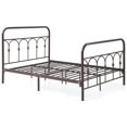thumbnail image 1 of Hodedah Complete Metal Twin-Size Bed with Headboard-Footboard in Bronze, 1 of 4