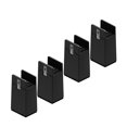 thumbnail image 2 of 4 Pieces Leg Risers Bed Riser Diameter 1-4cm Desk Leg Riser Chair Risers Support H 10cm Black 10-37mm, 2 of 8