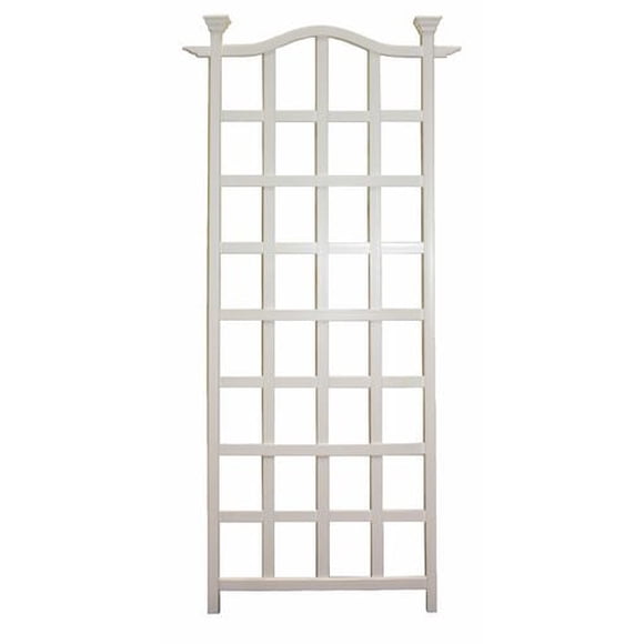 Vita Classic London Trellis, White PVC Vinyl, VA68201