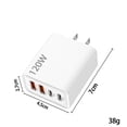 thumbnail image 5 of UsRHHA 2 in 1 GaN Charger, 120W Fast Charger Module with 4 Ports, Portable Wall Plug for Phone Tablet Laptop Travel, 5 of 5