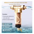 thumbnail image 2 of Préfiltre 1/2 Pouces&3/4 Pouces&1 Pouces pour Toute la Maison, Filtre à Eau Rotatif à Précipitation, Système de Purification par Préfiltre Central, Lavage à l'Arrière en Acier Inoxydable, 2 of 6