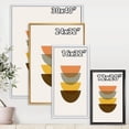 thumbnail image 4 of Designart Abstract Geometric Half Moons In Earth Tones FLOAT FRAME WALL ART, 4 of 4