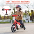 thumbnail image 4 of HoneyJoy Draisienne pour Enfants Sans Pédales Vélo d'Entraînement avec Guidon et Siège Ajustables Rouge, 4 of 9