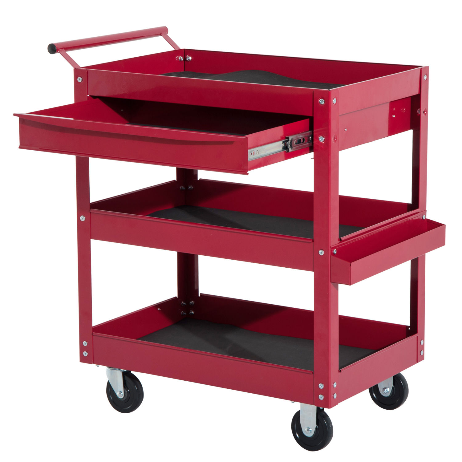 HOMCOM 3 Chariot à roulettes