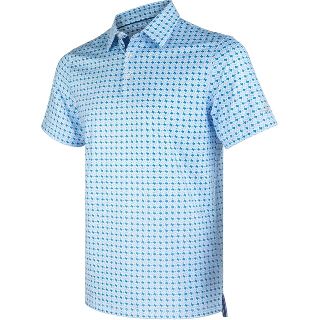 Polos de Golf pour Hommes à Manches Courtes, Évacuation de l'Humidité, Coupe Sèche, Motifs Imprimés, Polo de Performance à Col, Polos de Golf pour Hommes