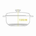 thumbnail image 2 of Lodge Cocotte émaillée, blanc - 6 qt., 2 of 6