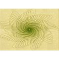 thumbnail image 1 of Ahgly Tapis Rectangulaire Lavable en Machine Intérieur Transitionnel Jaune Soleil, 6 Pieds x 9 Pieds, 1 of 7