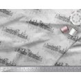 thumbnail image 3 of Soimoi Black polyester Crepe Fabric Sketch Monuments Architectural Fabric Prints By Yard 42 Inch Wide, 3 of 3