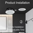 thumbnail image 3 of Bathroom 3Inch 8Ohm 6W Passive Ceiling Speaker Metal in-Ceiling Speaker Sound Quality Background Music System, 3 of 5