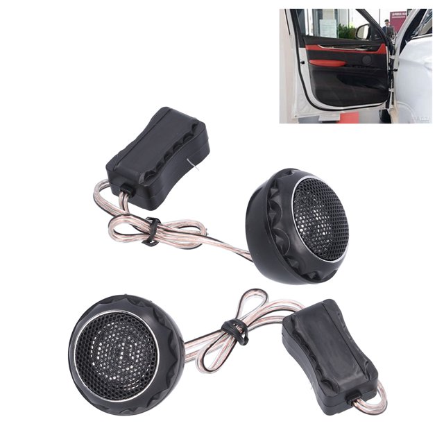Car Tweeter, 12-24V 140W Car Audio System 2pcs Black for Car