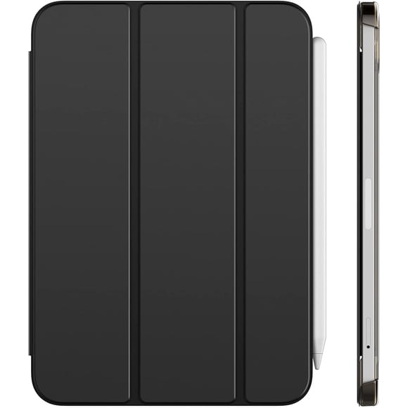 Case Compatible with iPad Mini 6 (8.3-Inch, 2021 Model, 6th Generation), Support Pencil 2nd Generation Charging, Auto Wake/Sleep Smart Cover, Black