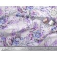 thumbnail image 3 of Soimoi Poly Georgette Fabric Leaves & Rose Flower Decor Fabric Printed Yard 42 Inch Wide, 3 of 3