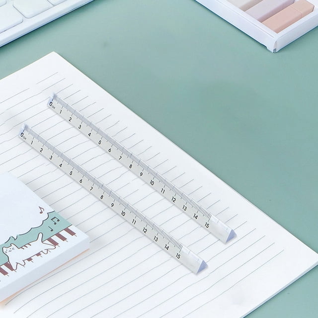 TopLLC Students Use A Triangular Ruler Made Of Transparent Plastic Material Plastic ruler