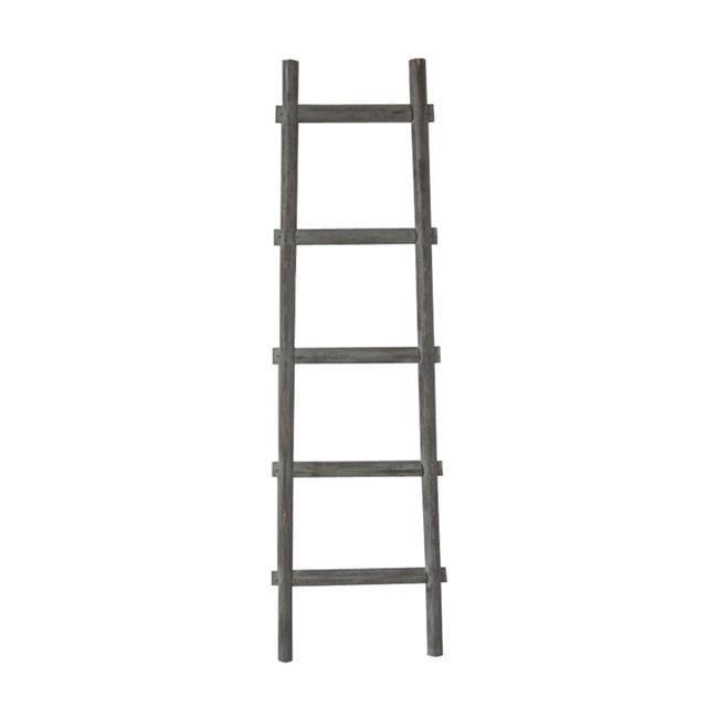 5 Step Grey Decorative Ladder Shelve