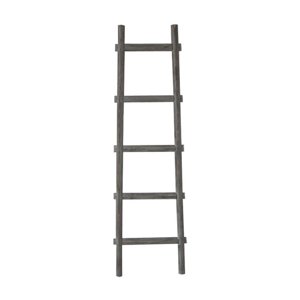 5 Step Grey Decorative Ladder Shelve