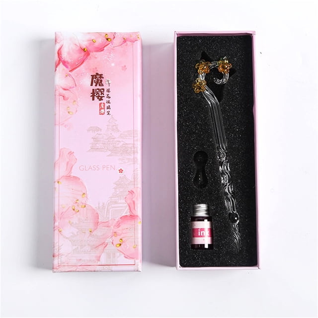 RKSTN Glass Pen Calligraphy Glass Dip Pen Ink Set Calligraphy Glass Dip Pen Ink Set Calligraphy Glass Dip Pen Ink Set 5ml