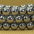 thumbnail image 3 of Angelstones Bracelet Extensible à Perles de 10 mm en Hématite Blanche Naturelle, Véritable Semi-Précieuse, Guérison, 7 Pouces Unisexe, 3 of 3