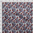 thumbnail image 4 of oneOone Viscose Chiffon Red Fabric Floral Retro Craft Projects Decor Fabric Printed By The Yard 42 Inch Wide, 4 of 5
